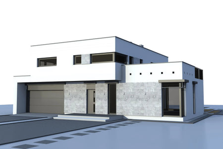 Proiect Casă  – Perspectivă Laterală