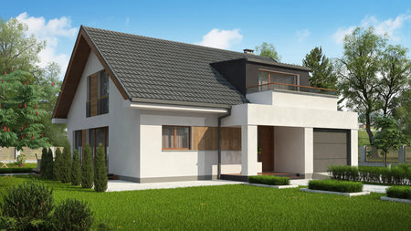 Proiect Casă  – Perspectivă Laterală
