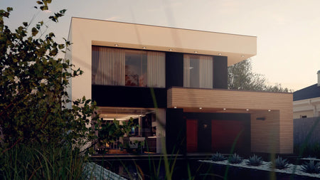 Proiect Casă  – Perspectivă Laterală