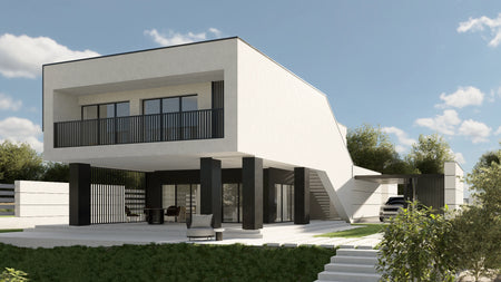 Proiect Casă  – Perspectivă Laterală