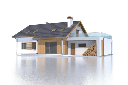 Proiect Casă  – Perspectivă Laterală