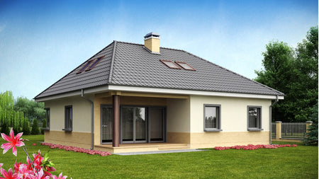 Proiect Casă  – Perspectivă Laterală