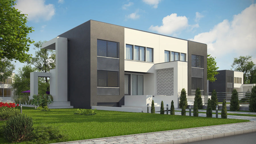 Proiect Casă  – Randare 3D Fațadă Principală | arhi-MAG