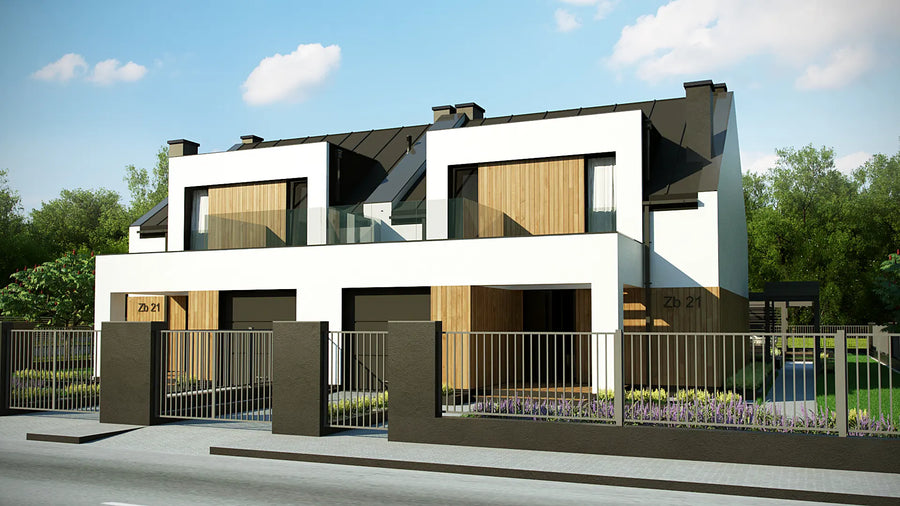 Proiect Casă  – Randare 3D Fațadă Principală | arhi-MAG
