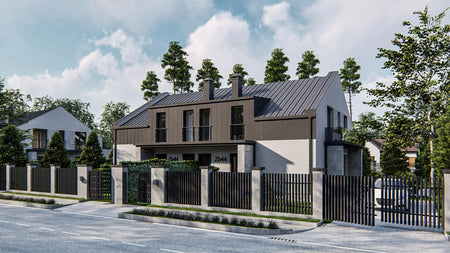 Proiect Casă  – Perspectivă Laterală