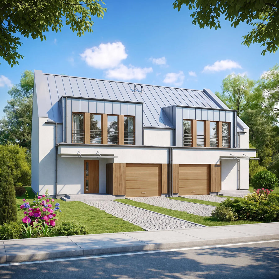 Proiect Casă  – Randare 3D Fațadă Principală | arhi-MAG