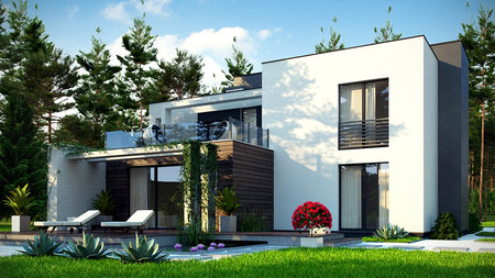 Proiect Casă  – Perspectivă Laterală