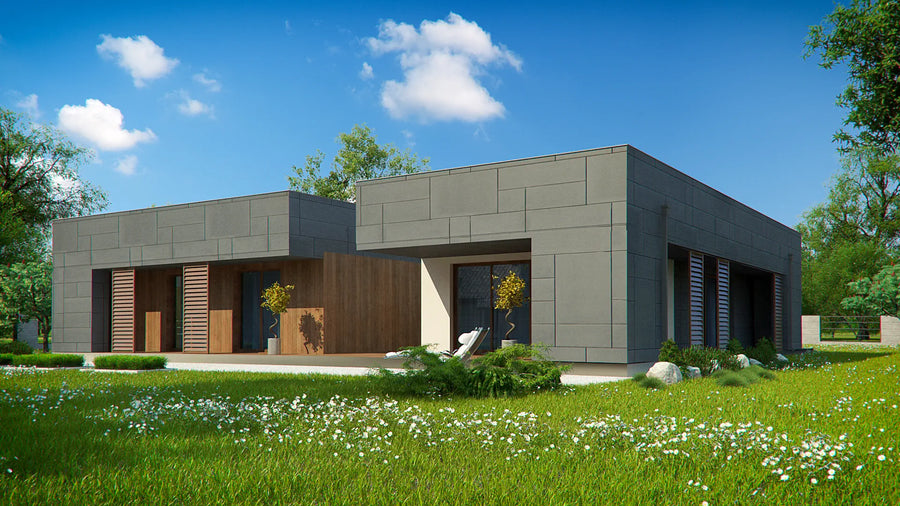 Proiect Casă  – Randare 3D Fațadă Principală | arhi-MAG