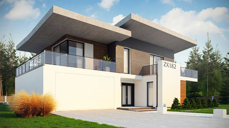 Proiect Casă  – Perspectivă Laterală