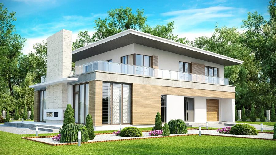 Proiect Casă  – Randare 3D Fațadă Principală | arhi-MAG
