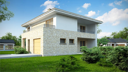 Proiect Casă  – Perspectivă Laterală